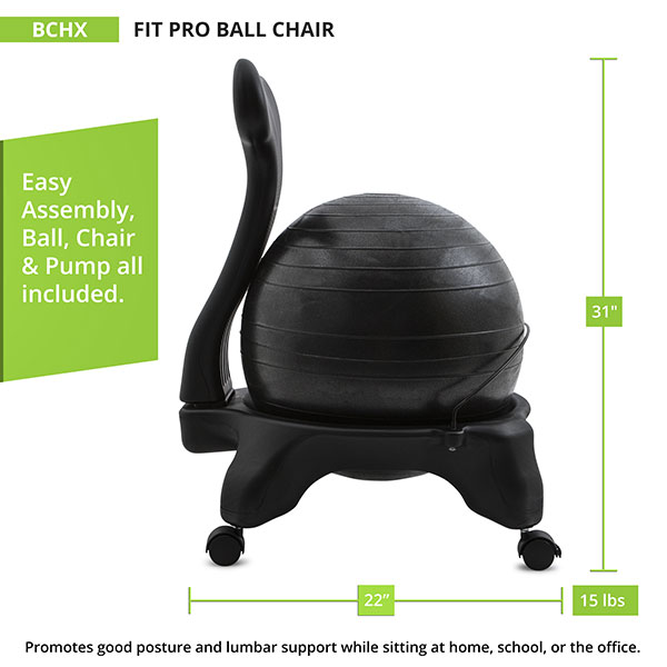 champion sports fitpro ball chair