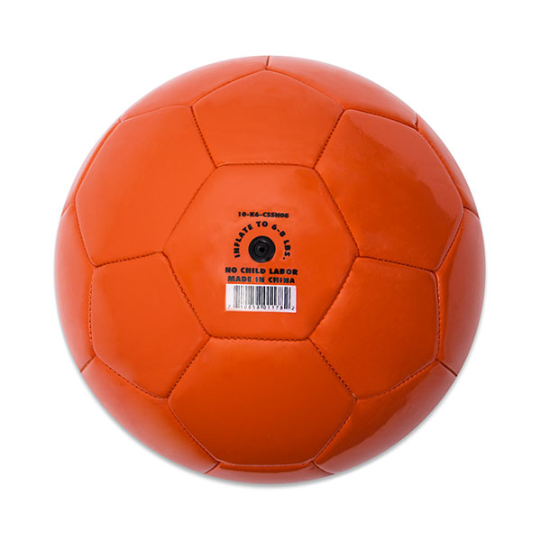 Champion Sports Extreme Soft Touch Butyl Bladder Soccer Ball Size 5 Orange 