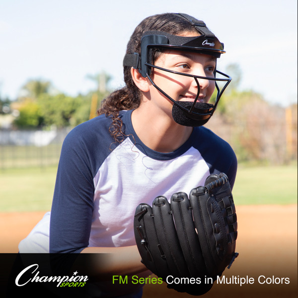 SOFTBALL FACE MASK YOUTH BLACK