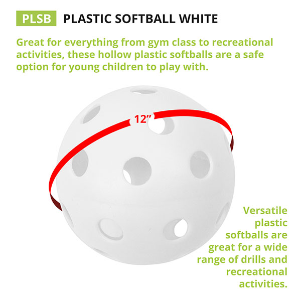 Champion Sports Plastic Softball PLSB 